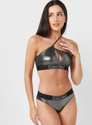 Logo Band Bikini Bottom
