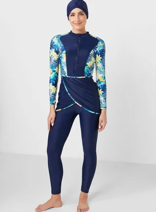 Colourblock Burkini Set