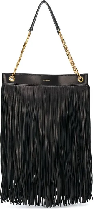 Fringed Leather Shoulder Bag
