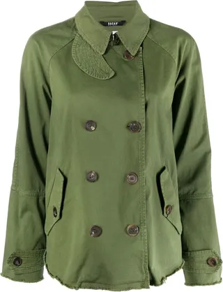Double-Breasted Trench Jacket