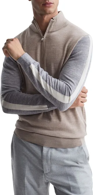 Leo Quarter Zip Wool Sweater
