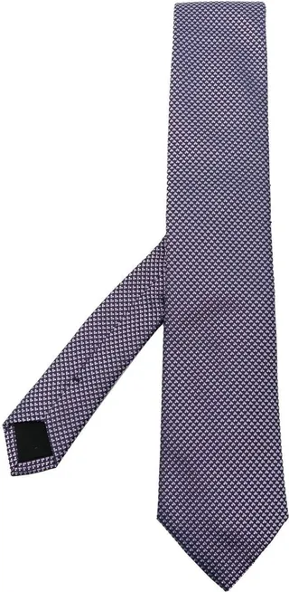 Pointed-Tip Jacquard Tie