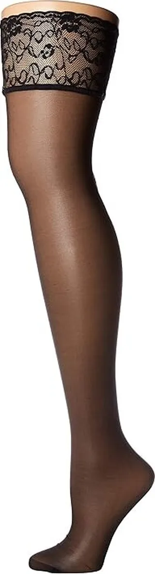 Falke Seidenglatt Stocking (Black) Hose
