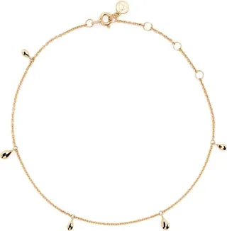 18kt Yellow Gold Charm Anklet