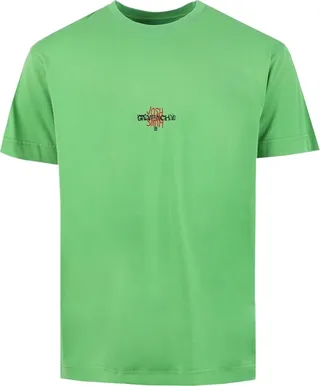 Oversized Fit T-shirt With Patch Grass Green
