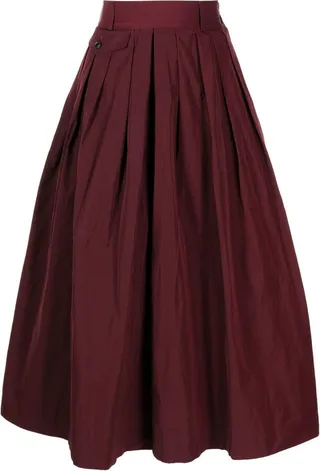 Memory wide-leg cropped trousers