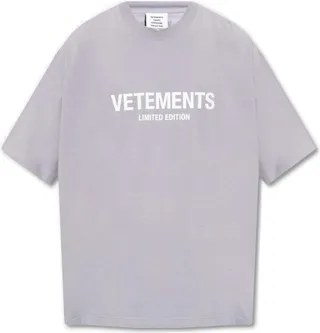Vetements Logo-Printed Oversized-Fit T-Shirt