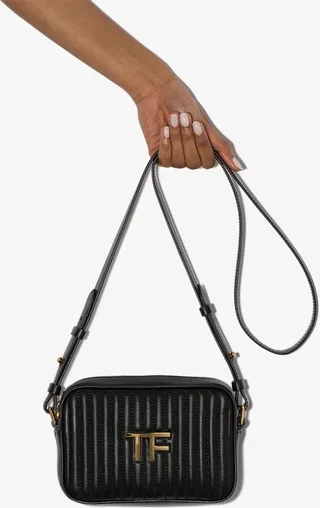 Black Leather Camera Bag