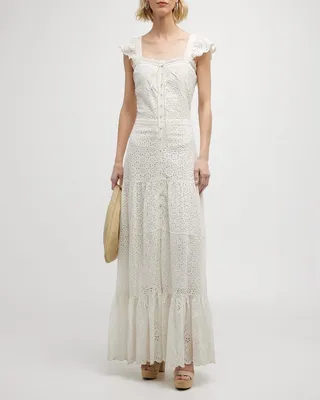 Aislin Eyelet Maxi Dress