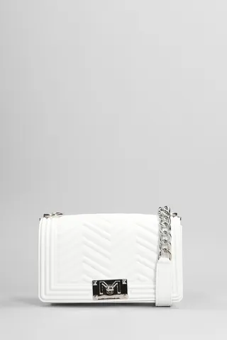 Flat S Manhattan Shoulder Bag In White Pvc