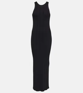 Rib-knit tank maxi dress