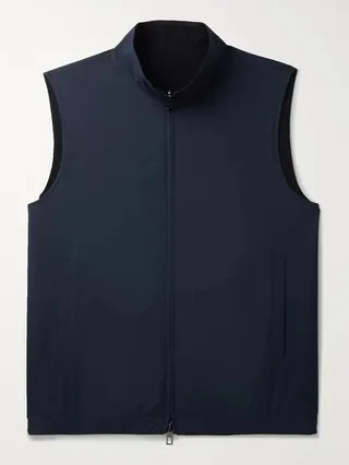 Reversible Storm System Shell and Super Wish Virgin Wool Gilet