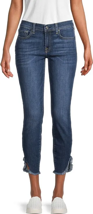Gwen Tulip Fray Hem Ankle Jeans