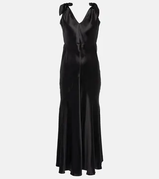 Havilland silk satin gown