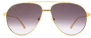 Cartier Aviator Frame Sunglasses