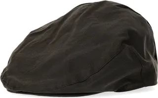 Olive Green Waxed Flat Cap
