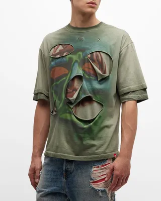 Men's T-Wasy Ripped Graphic T-Shirt