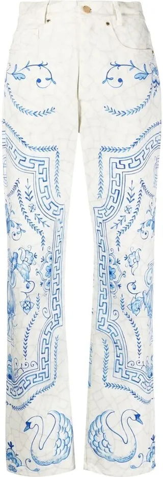Plat A Dessert straight-leg trousers