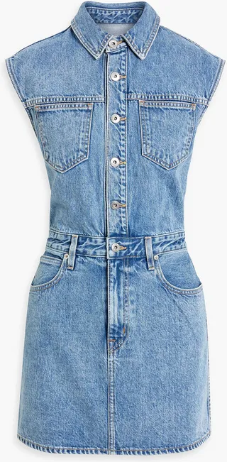 Jagger denim mini shirt dress