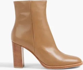 Leather ankle boots