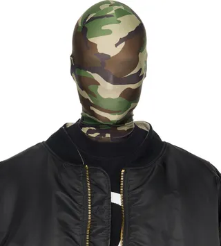 VETEMENTS Green Camo Styling Mask Balaclava