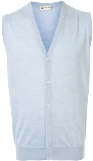 Knitted V-Neck Gilet