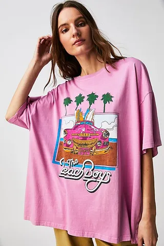 The Beach Boys '83 World Tee by Daydreamer at Free People
