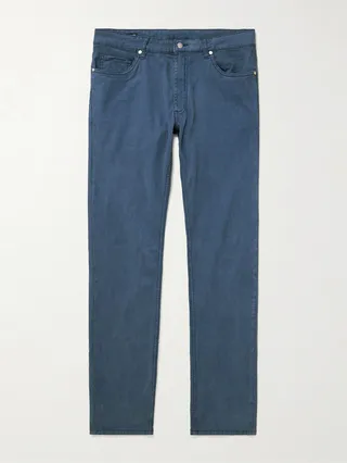 Wayfare Slim-Fit Stretch-TENCEL™ and Cotton-Blend Twill Trousers