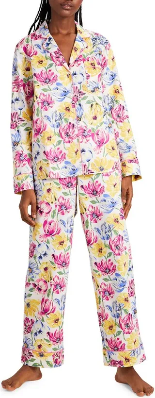 Floral Print Cotton Pajamas
