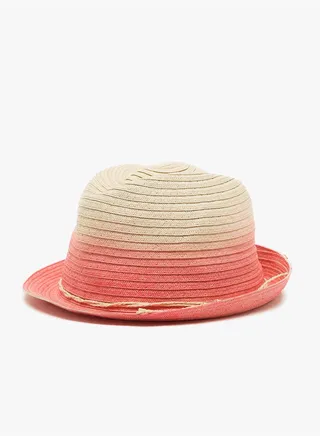 Patterned Straw Hat
