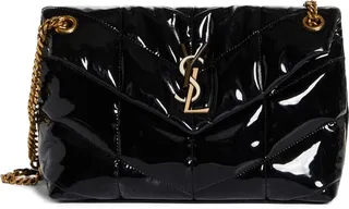 Small Lou Patent Puffer Bag