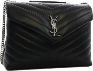 Saint Laurent Loulou Medium Quilted Shoulder Bag