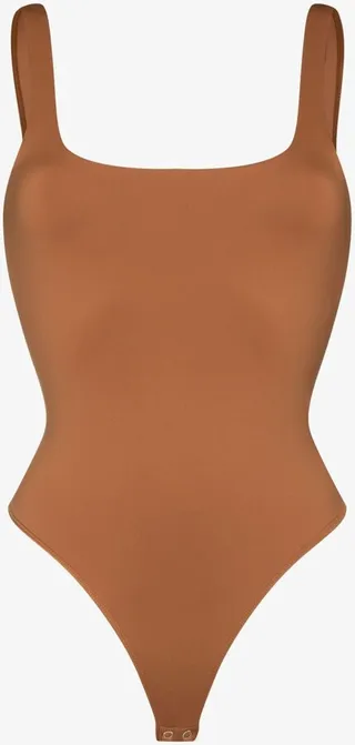 Brown Core Scuba Bodysuit
