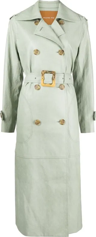 Juno belted trench coat