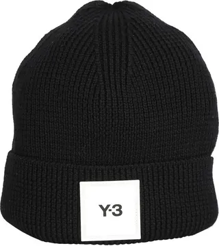 Y-3 Logo Patch Ribbed Beanie