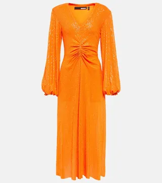 Sequined midi dress