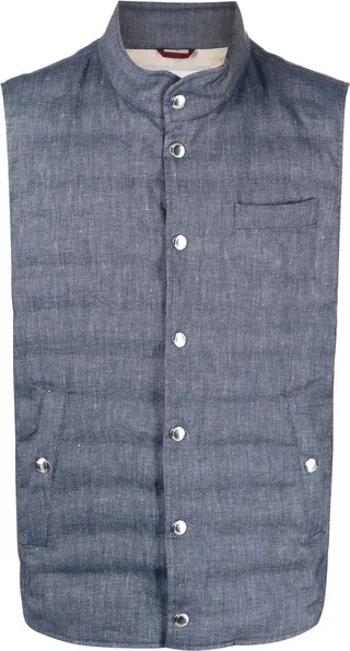 Feather-Down Padded Gilet