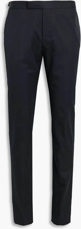 Tailor slim-fit wool and cashmere-blend twill pants