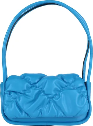 Topshop Scarlett Quilted Bag In Blue Handbag Azure