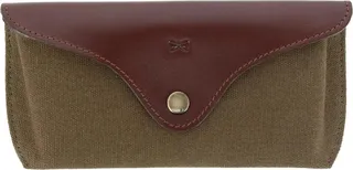 Trafalgar Charing Cross Leather and Canvas Snap Glasses Case