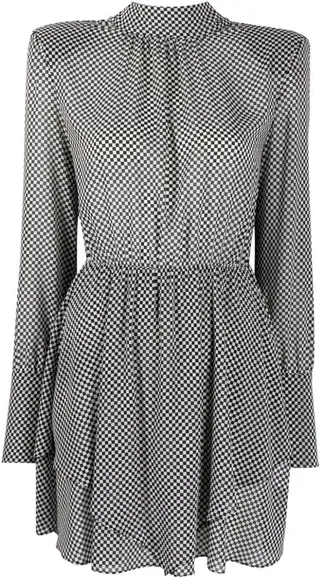 High-Neck Mini Dress