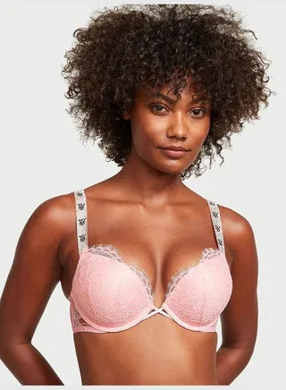 Bombshell Add-2-Cups Shine Strap Lace Push-Up Bra