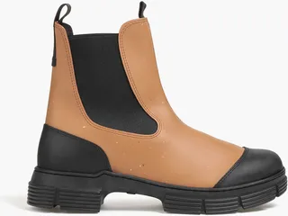 Two-tone rubber Chelsea boots