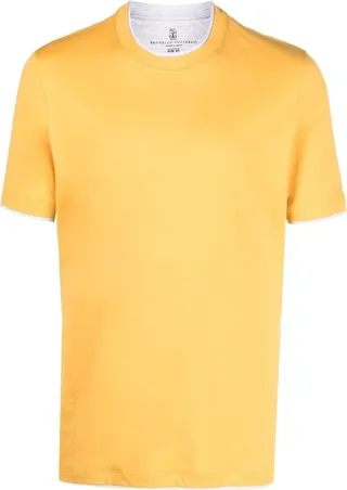 layered short-sleeve T-shirt
