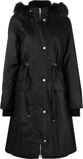 Zip-Fastening Hooded Coat