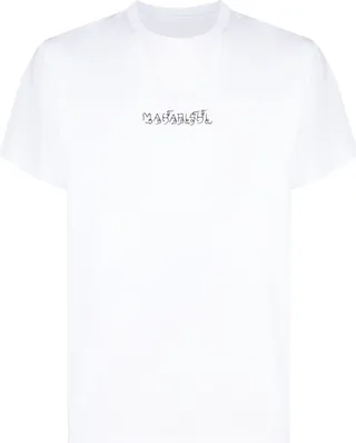logo-print organic cotton T-shirt