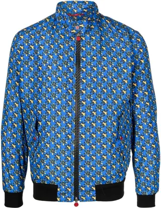 Floral-Print Bomber Jacket