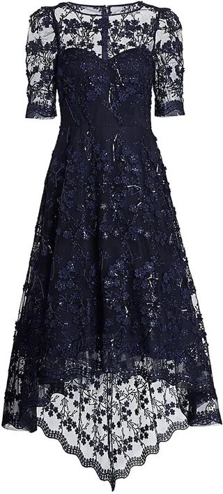 Lace High-Low Dress