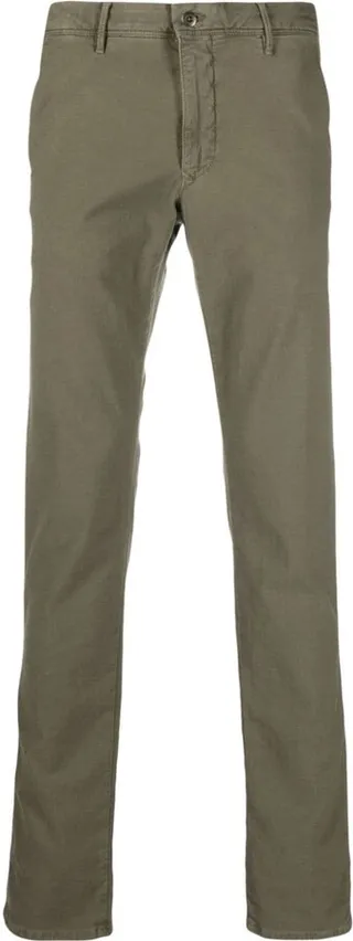 Straight-Leg Cotton Trousers