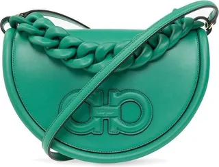 Salvatore Ferragamo Aura Chain-Linked Shoulder Bag